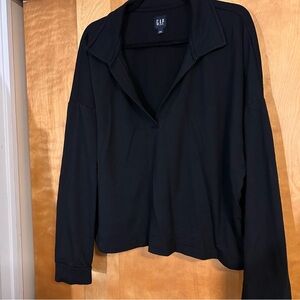 GAP Classic Black Collared Top